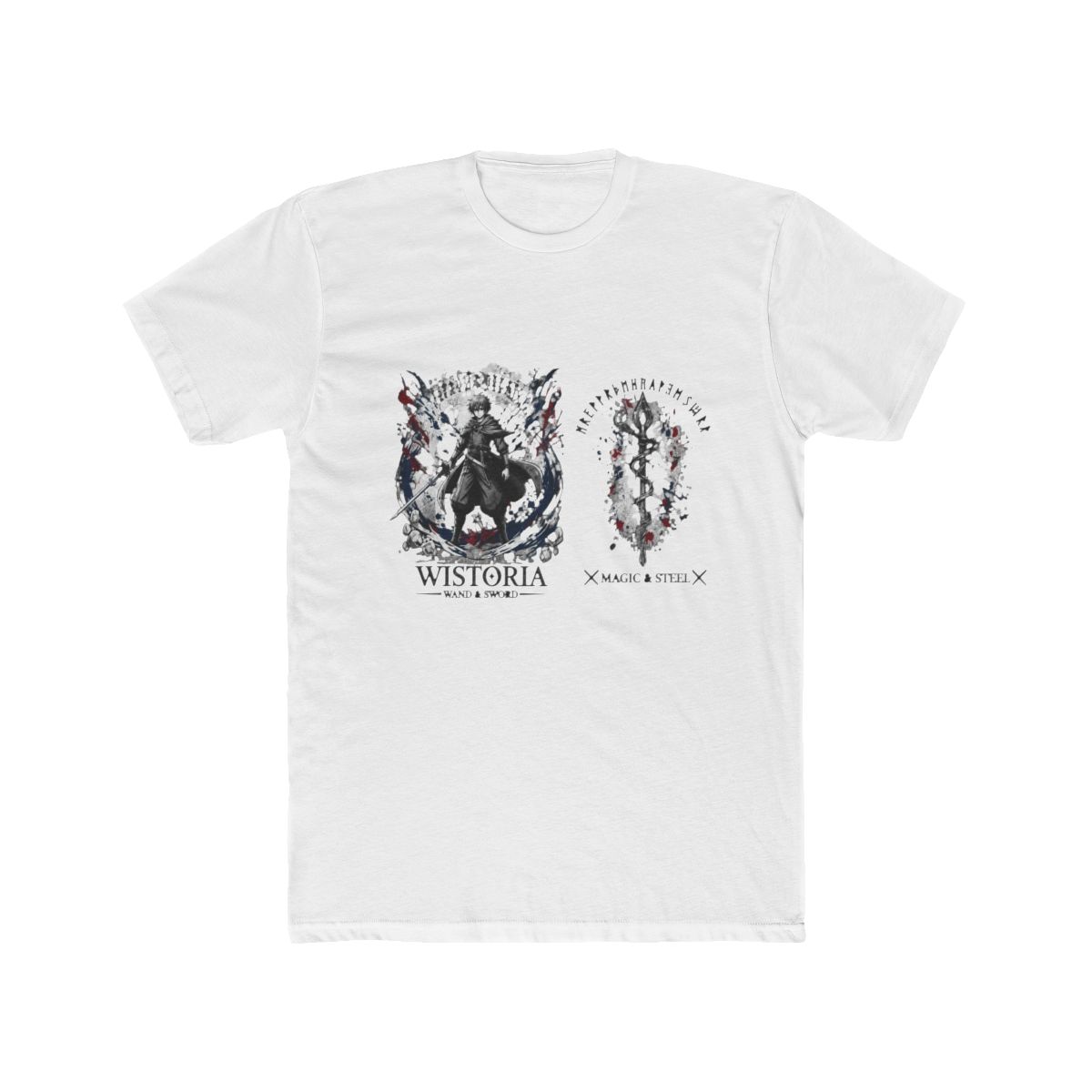Wistoria: Wand and Sword Magic & Steel Graphic T Shirt - Premium Black Anime Streetwear Tee - Will Serfort Sword Action Manga Shirt - Aesthetic Oversized Apparel - TikTok Shop